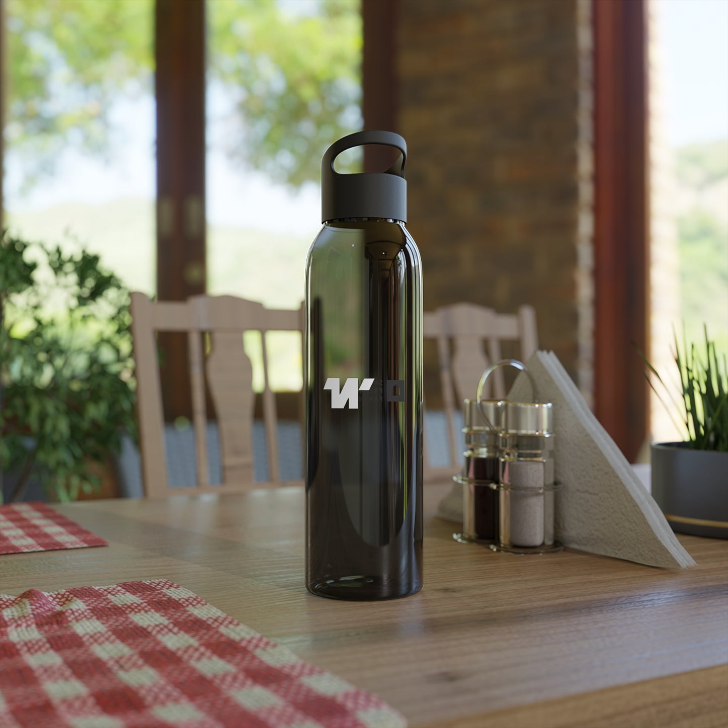 Smoked Black Water Bottle