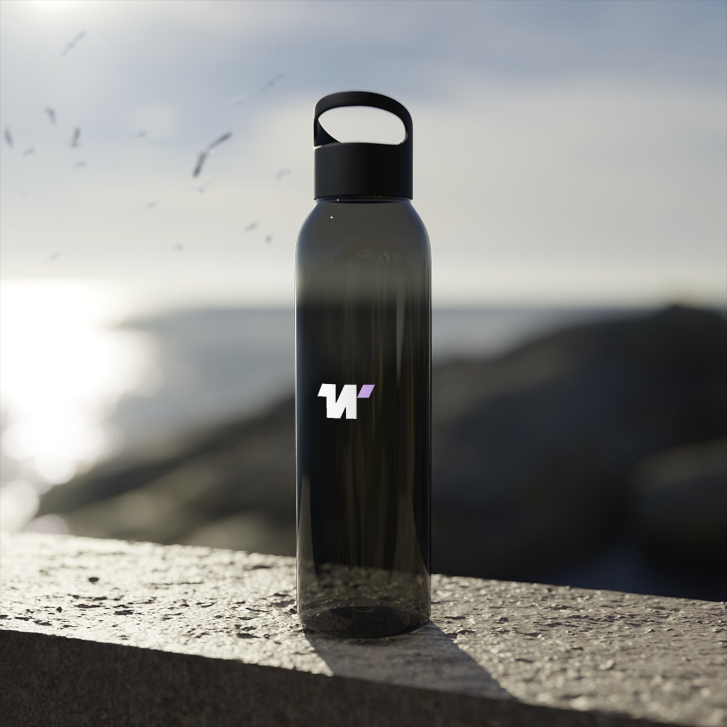Smoked Black Water Bottle