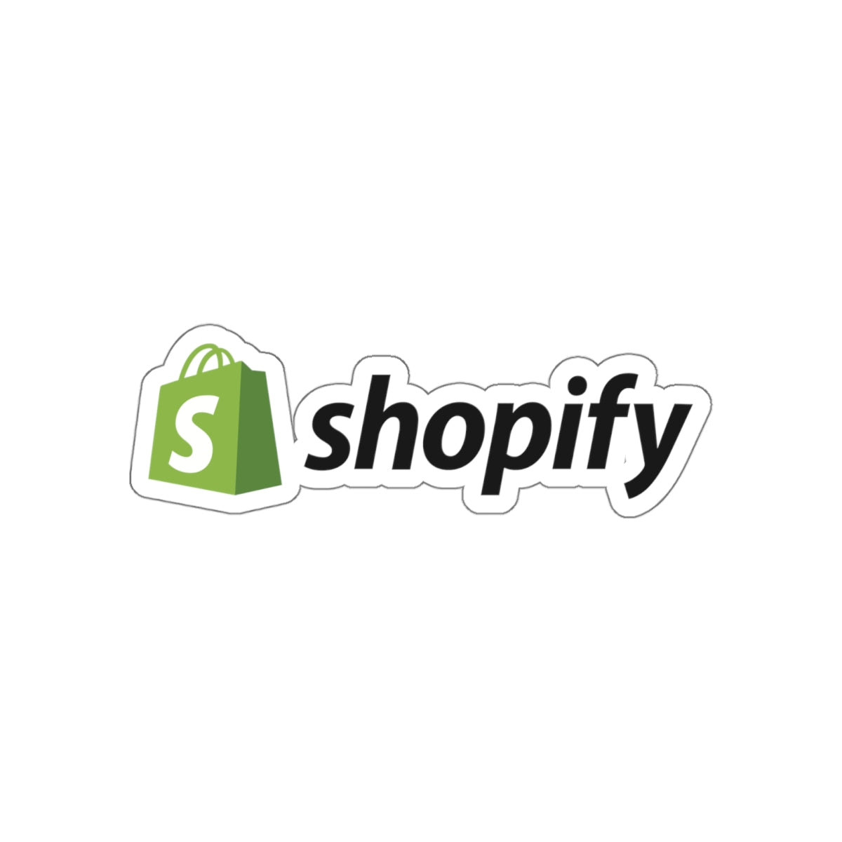 Die-Cut Shopify Logo Stickers